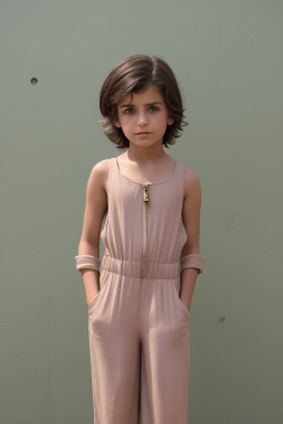 Turkish child boy with  brown hair