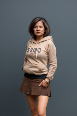 Peruvian middle-aged female with  brown hair