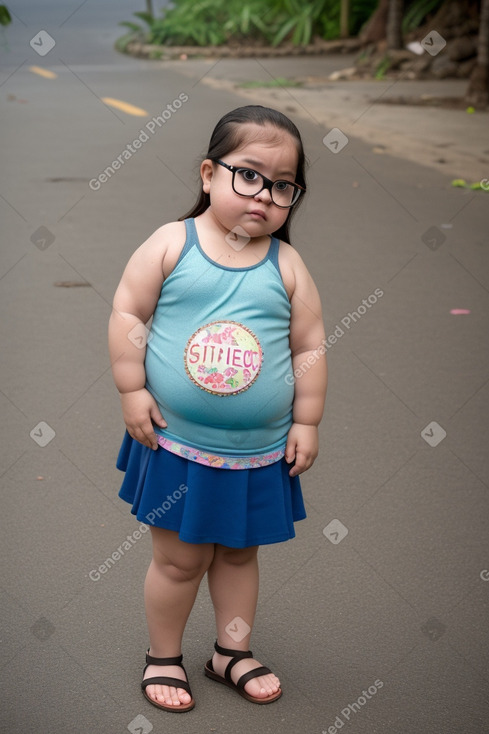 Costa rican infant girl 