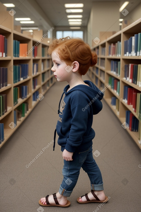 Syrian infant boy with  ginger hair