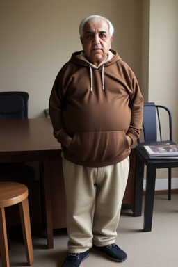 Iranian elderly male with  brown hair