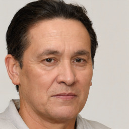 Neutral white adult male with short  brown hair and brown eyes