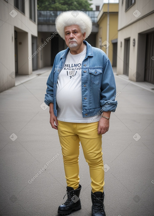 Slovenian elderly male with  white hair