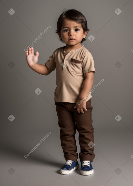 Ecuadorian infant boy with  brown hair