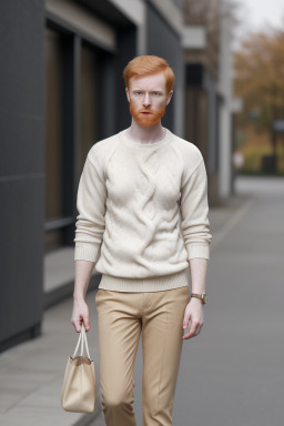 Adult male with  ginger hair