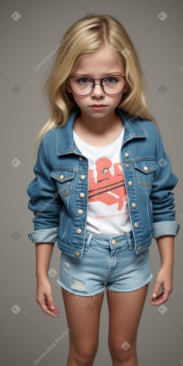 Portuguese child girl with  blonde hair