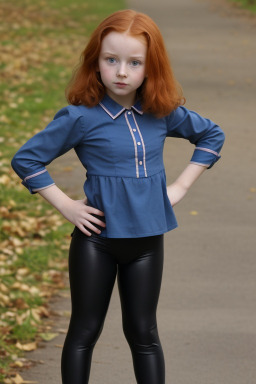 Czech child girl with  ginger hair