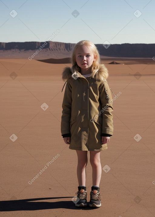 Child female with  blonde hair