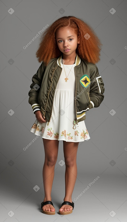 Jamaican infant girl with  ginger hair