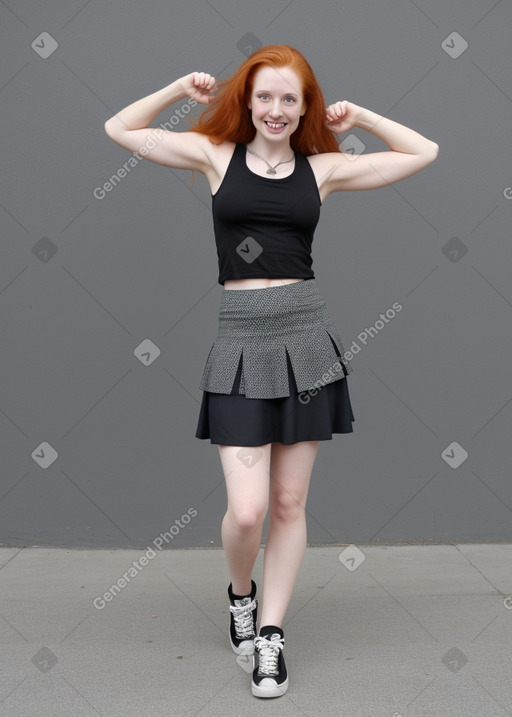 Caucasian adult female with  ginger hair