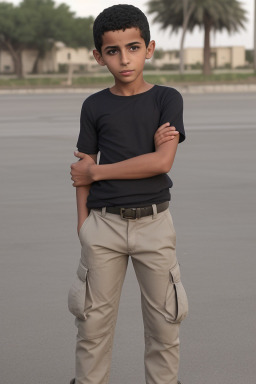 Libyan child boy with  gray hair