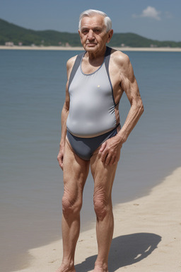 Romanian elderly male with  gray hair