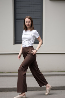 Estonian adult female with  brown hair