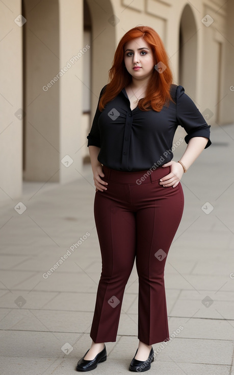 Azerbaijani adult female with  ginger hair