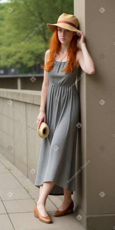 Dutch adult female with  ginger hair