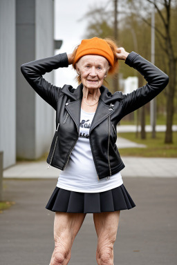 Estonian elderly female with  ginger hair