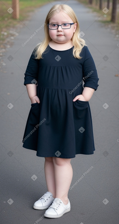 Finnish child girl with  blonde hair