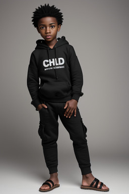 Nigerian child boy with  black hair