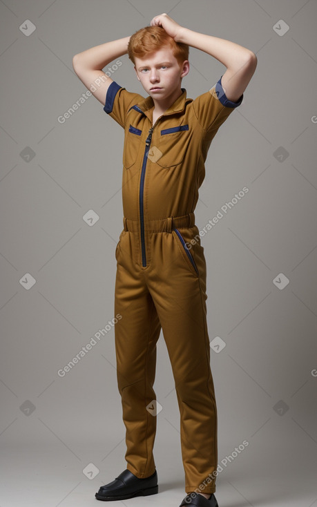 Ecuadorian teenager boy with  ginger hair