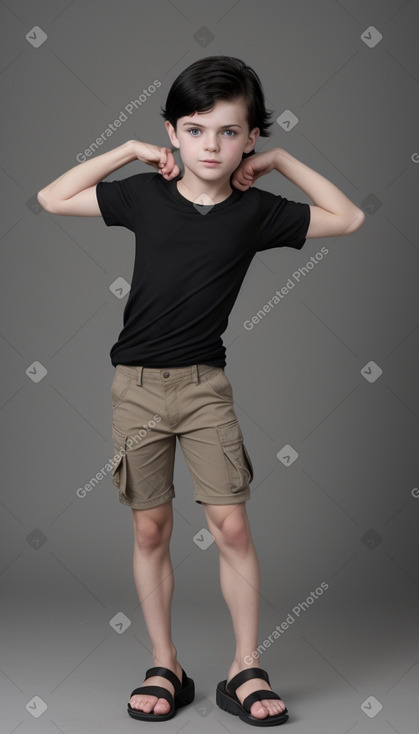 Ukrainian child boy with  black hair