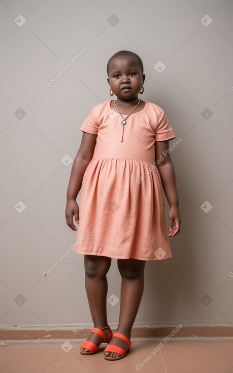 Senegalese infant girl with  gray hair