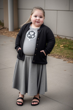 Canadian infant girl with  gray hair