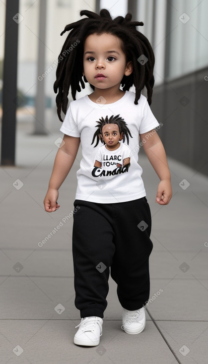 Canadian infant boy with  black hair