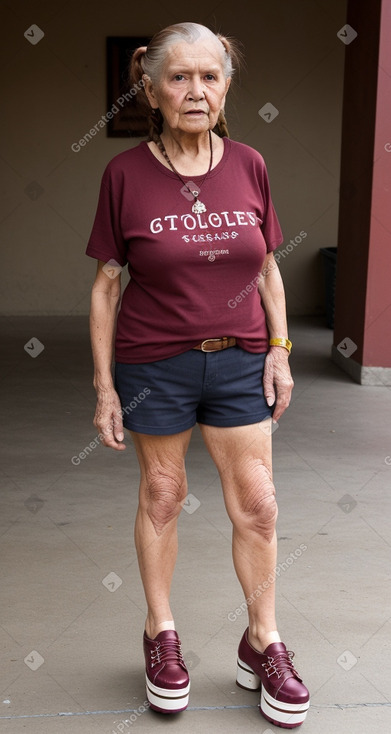 Mexican elderly female with  ginger hair