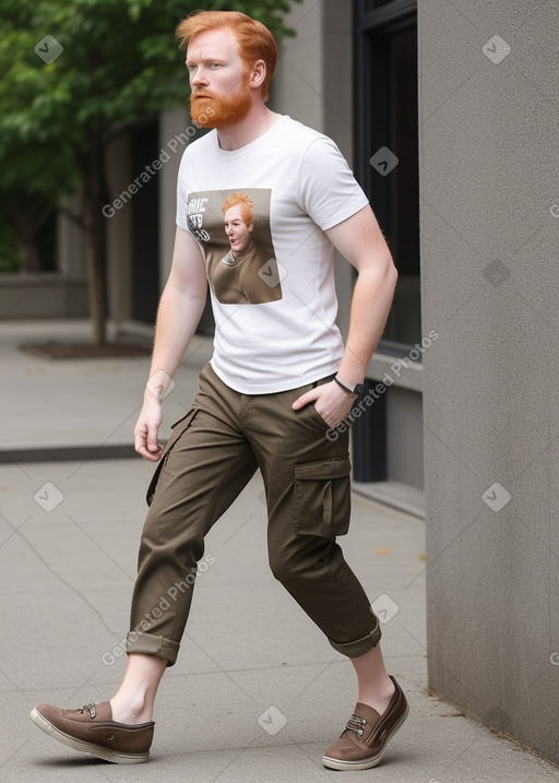 Canadian adult male with  ginger hair