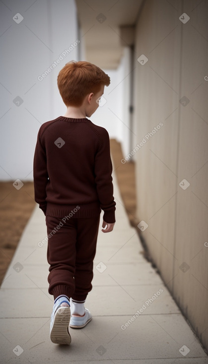 Uzbek child boy with  ginger hair