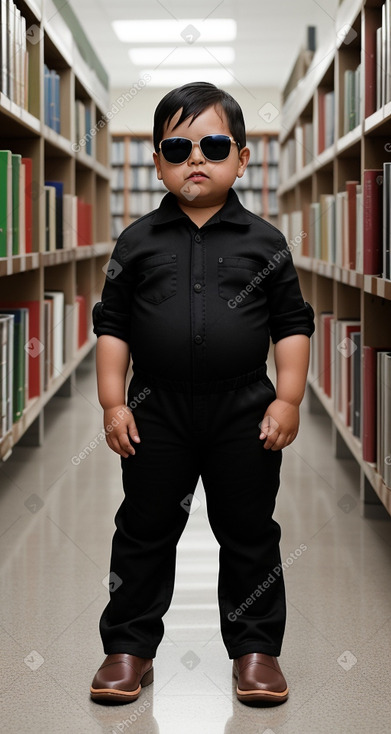 Bolivian infant boy with  black hair