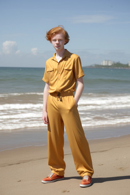 Swiss teenager boy with  ginger hair