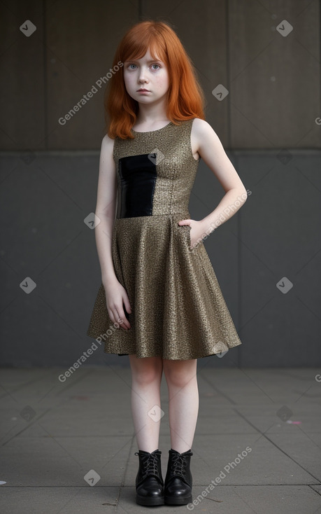 Child girl with  ginger hair