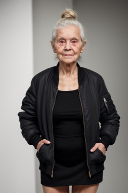 Norwegian elderly female with  black hair