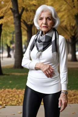 Algerian elderly female with  white hair