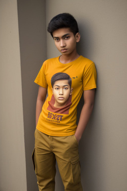 Nepalese teenager boy with  ginger hair