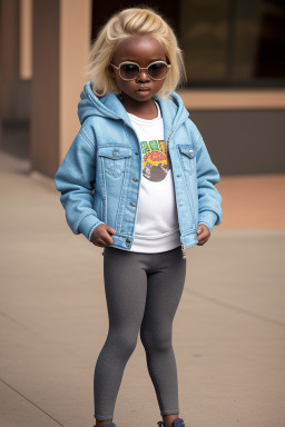 Zambian infant girl with  blonde hair