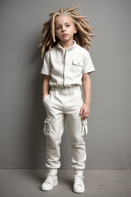 Hungarian child boy with  white hair