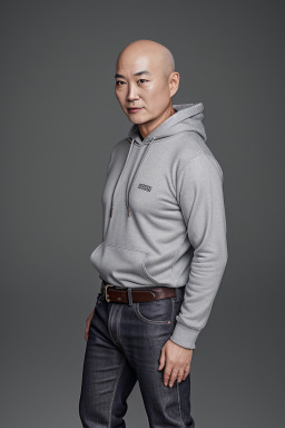 South korean 45 years male with  gray hair