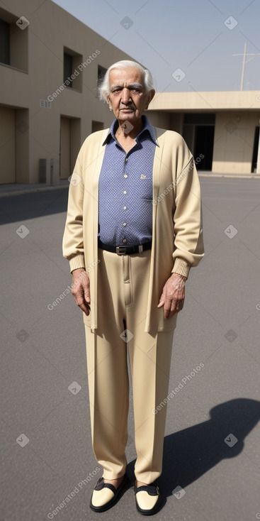 Kuwaiti elderly male with  blonde hair