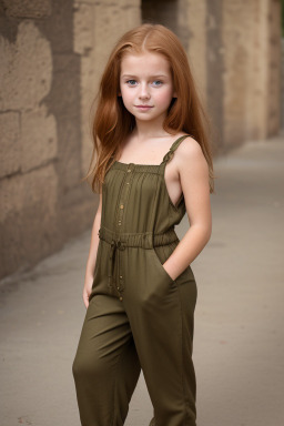 Child girl with  ginger hair