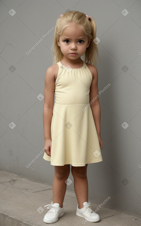 Honduran infant girl with  blonde hair