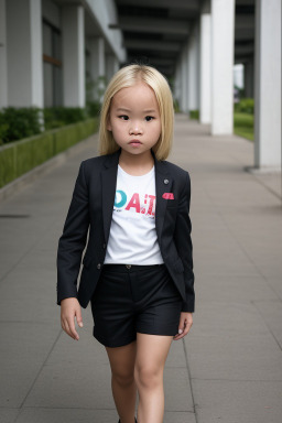 Vietnamese child female with  blonde hair