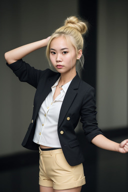 Vietnamese young adult female with  blonde hair