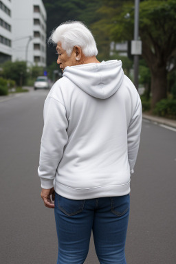 Taiwanese elderly male with  white hair