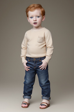 Caucasian infant boy with  ginger hair