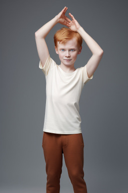 Finnish child boy with  ginger hair