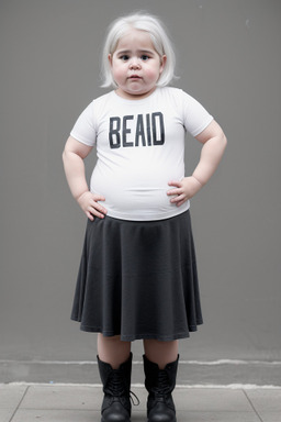 Argentine infant girl with  white hair