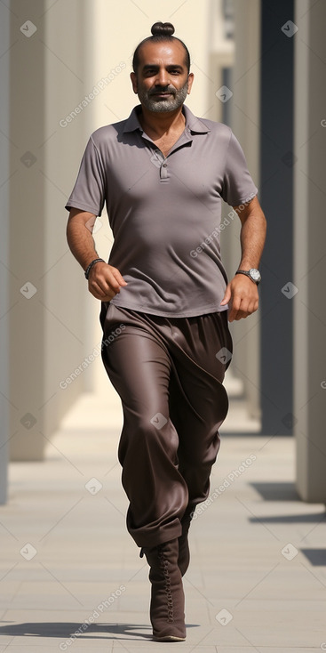 Emirati middle-aged male with  brown hair