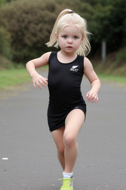 New zealand infant girl with  blonde hair